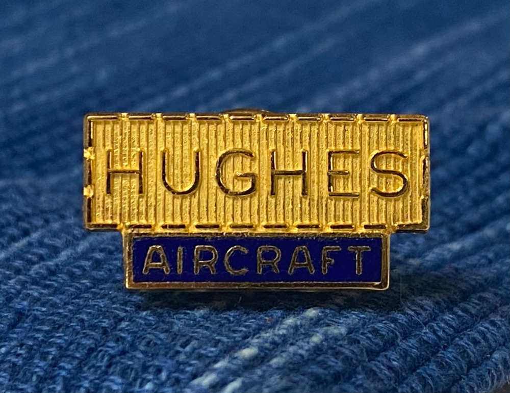 VTG Hughes Aircraft Aerospace Employee Aviation Advertising Lapel Pin Tie Tack